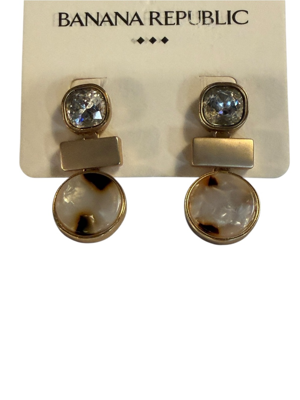Banana Republic Triple Tier Post Earrings NWT - Picture 3 of 4